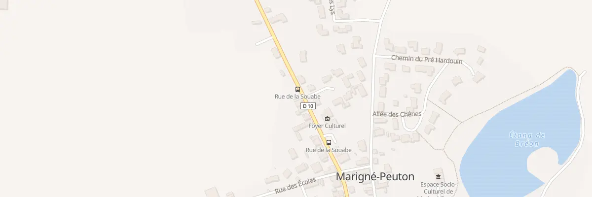 Plan du 19 Rue de la Souabe à Marigné-Peuton
