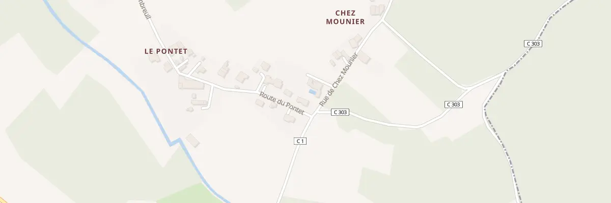 Plan du 2 Rte du Pontet à Grézac