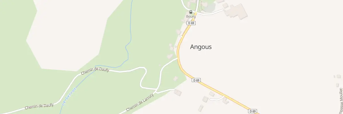 Plan du 13 Rte du Bourg à Angous
