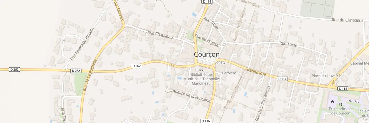 Plan du 3 Rue de la Potence à Courçon