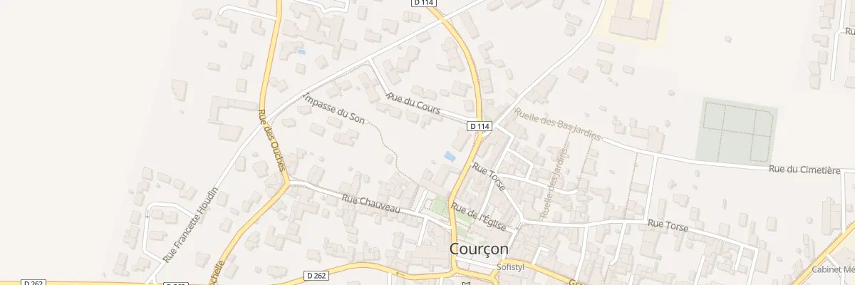 Plan du 2B Rue du Cours à Courçon