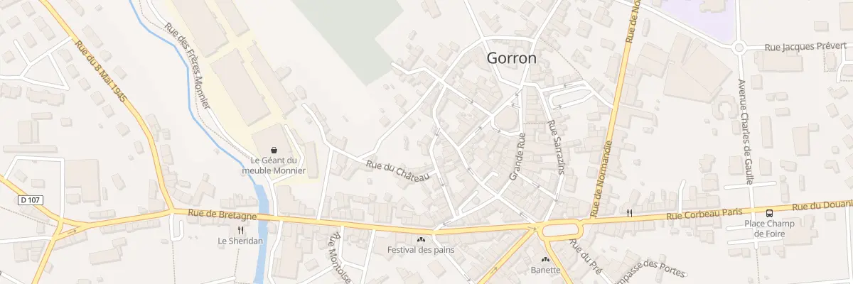Plan du 22 Rue Brochard Brault à Gorron