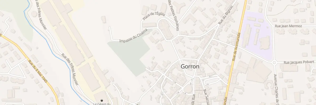 Plan du 21 Bd Faverie à Gorron