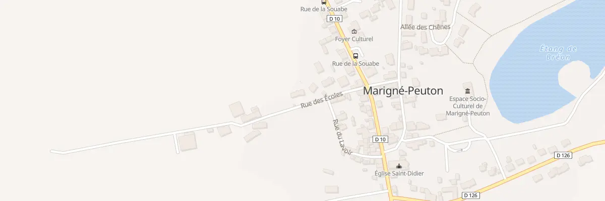 Plan du 8 Rue des Ecoles à Marigné-Peuton