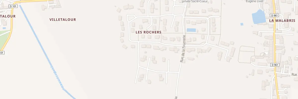 Plan du 24 Rue des Rochers à Erdre-en-Anjou