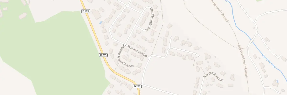Plan du 2 Rue des Vallées à Montigné-le-Brillant