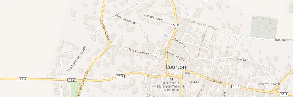 Plan du 3 Rue Chauveau à Courçon