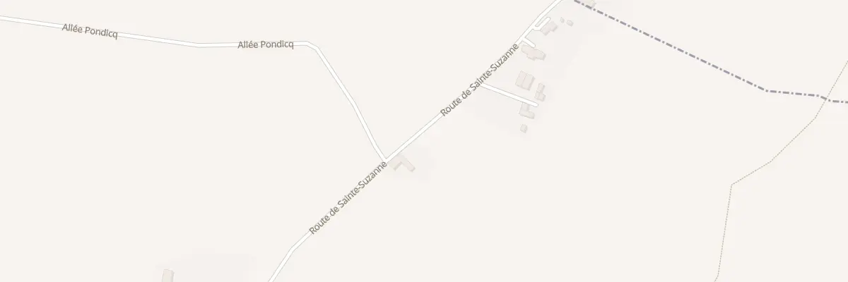 Plan du 620 Rte de Sainte Suzanne à Lanneplaà