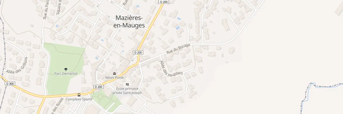 Plan du 12 Rue du bocage à Mazières-en-Mauges
