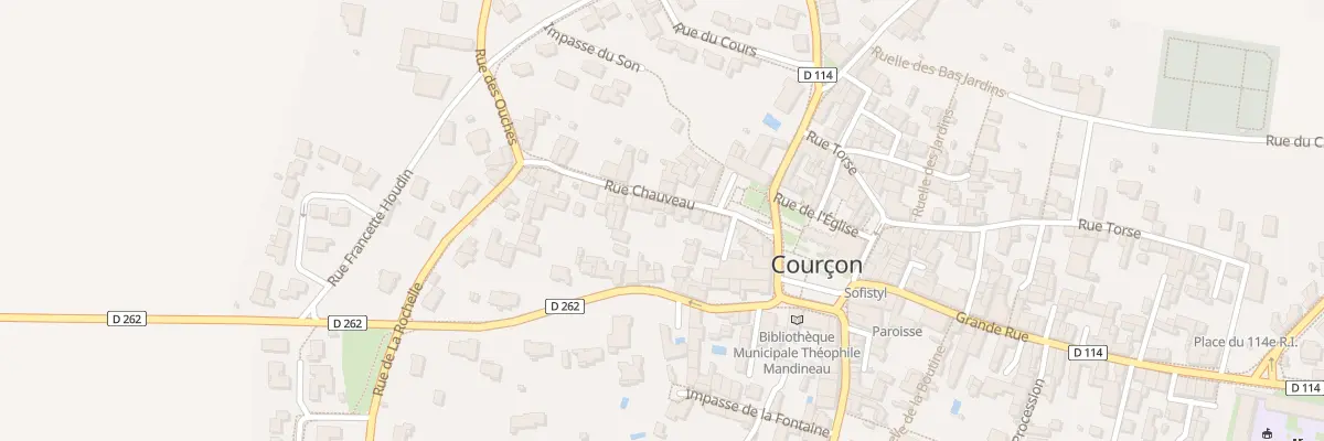 Plan du 12B Rue Chauveau à Courçon