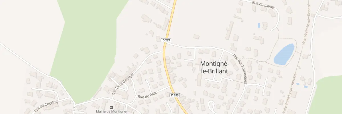 Plan du 1 Rue des Lauriers à Montigné-le-Brillant