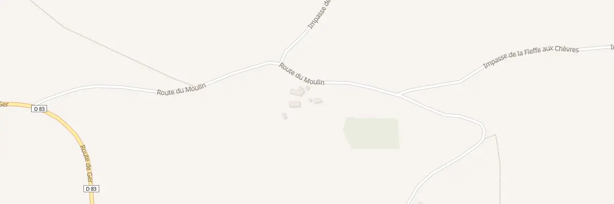 Plan du 2 Le Moulin du Fresne au Fresne-Poret