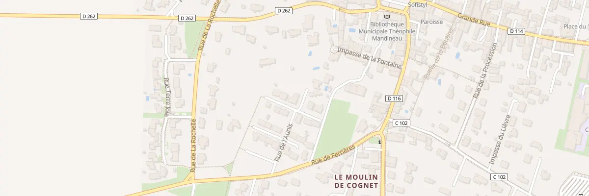 Plan du 13 Rue de l’Aunis à Courçon