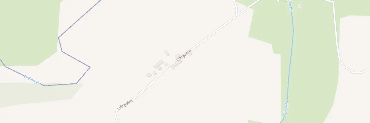 Plan du 2 L’Anjuère à Andouillé