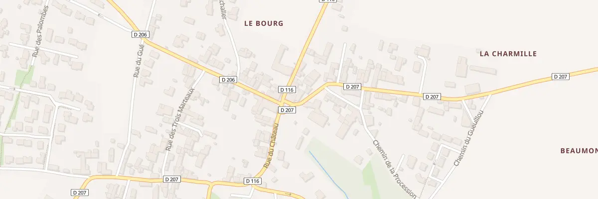 Plan du 1 Pl de l’Eglise à Benon