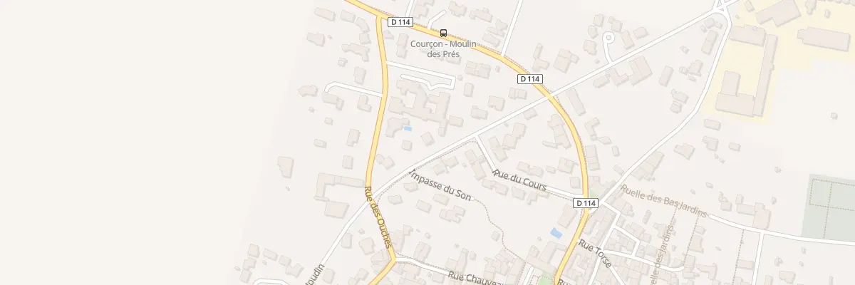 Plan du 4 Rue Georges Clémenceau à Courçon