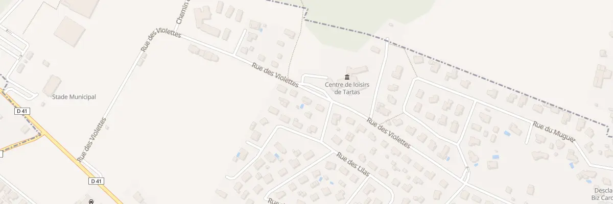 Plan du 547 Rue des Violettes à Tartas