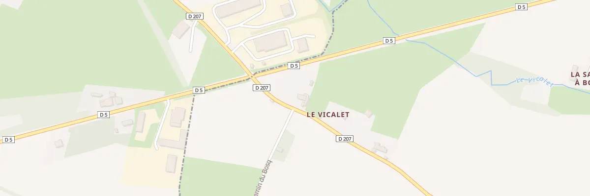 Plan du 10 Rte de Trévières à Campigny
