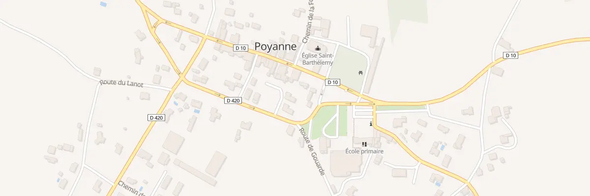 Plan du 10B Rue des Ecoliers à Poyanne