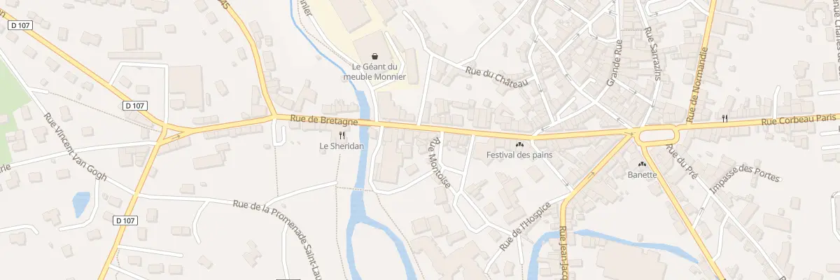 Plan du 27 Rue de Bretagne à Gorron