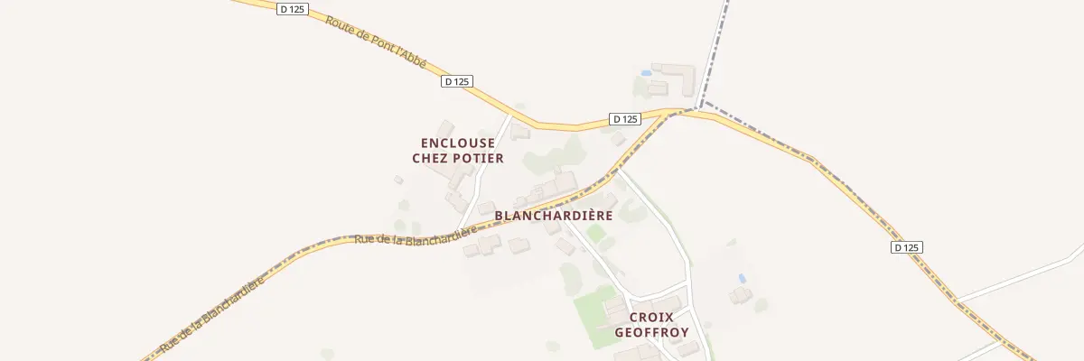 Plan du 12 Rue de la Blanchardiere à Saint-Sulpice-d’Arnoult