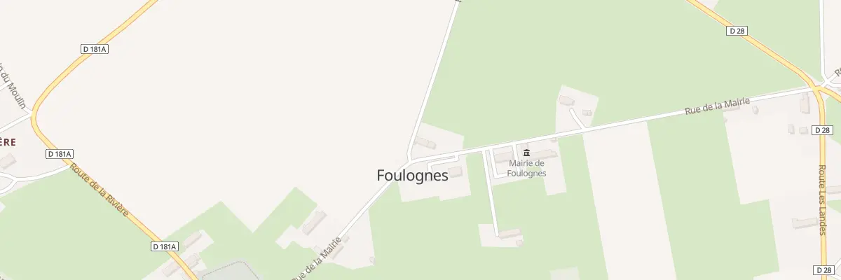 Plan du 444 Rue de la Mairie à Foulognes
