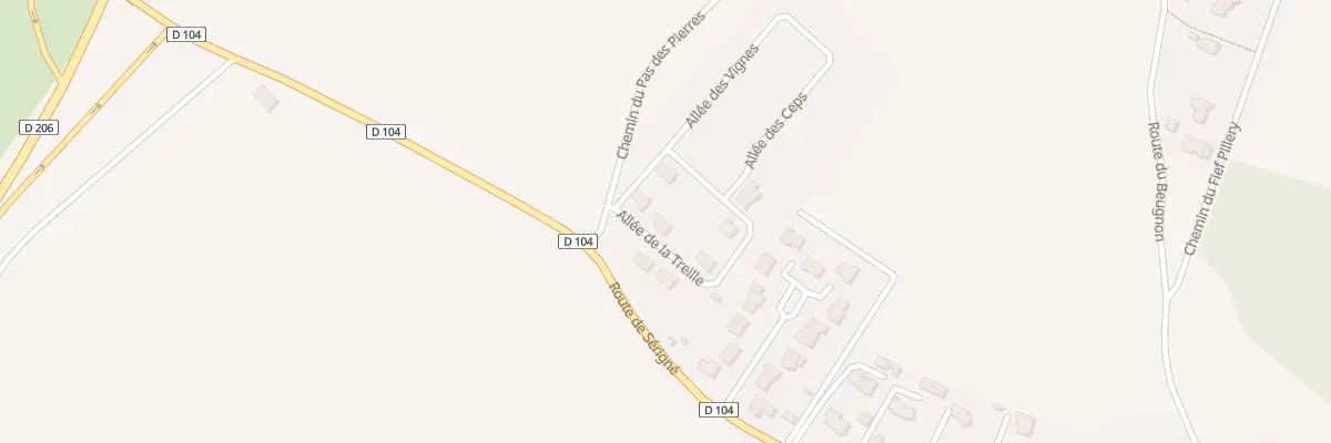 Plan du 3 All de la Treille à Pissotte