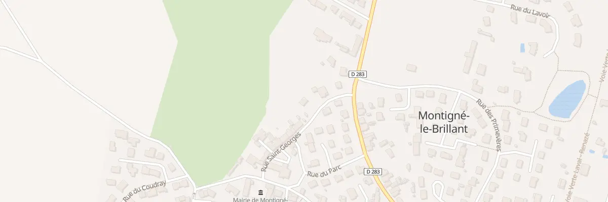 Plan du 15 Rue Saint Georges à Montigné-le-Brillant