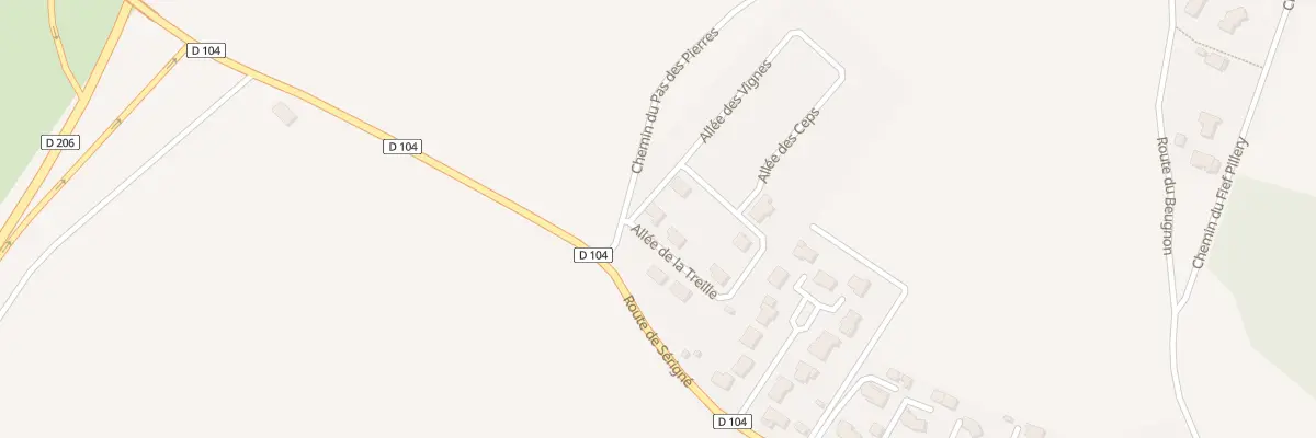 Plan du 1 All de la Treille à Pissotte