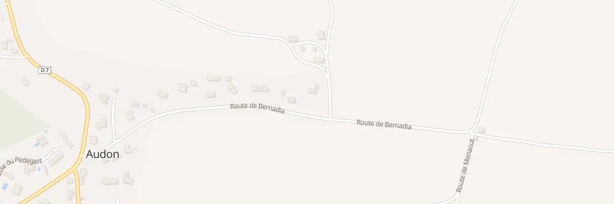 Plan du 13 Rte de Bernadia à Audon