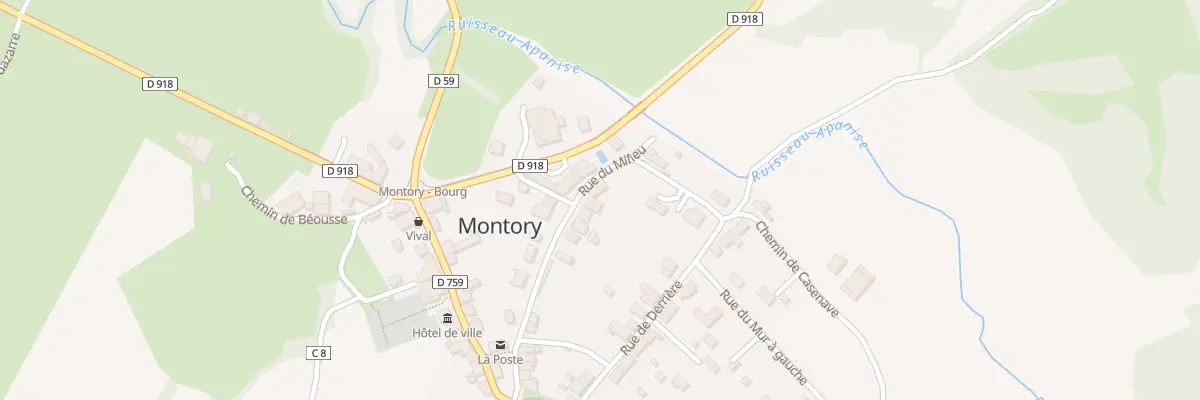 Plan du 5043 Au Village à Montory