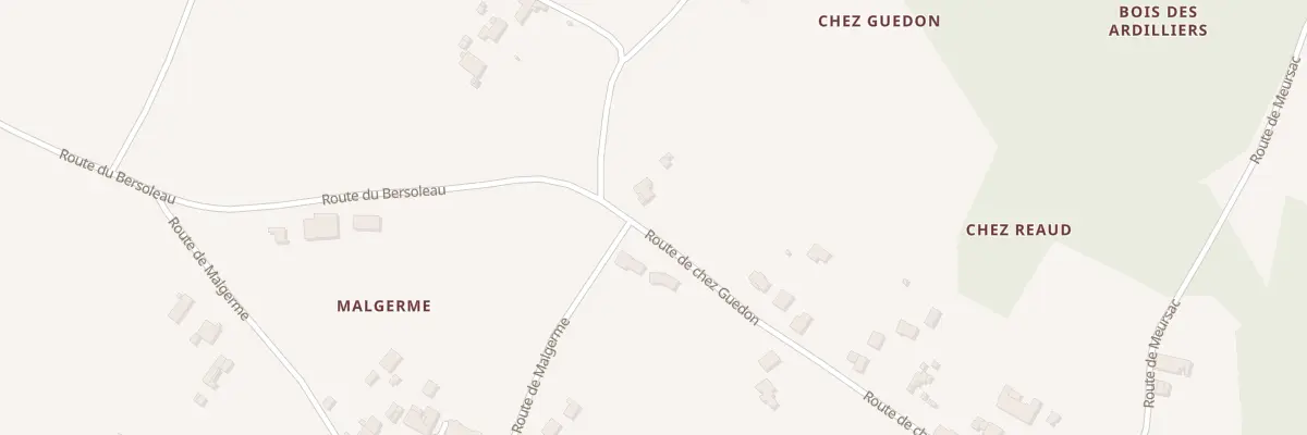 Plan du 28 Rte de Chez Guédon à Meursac