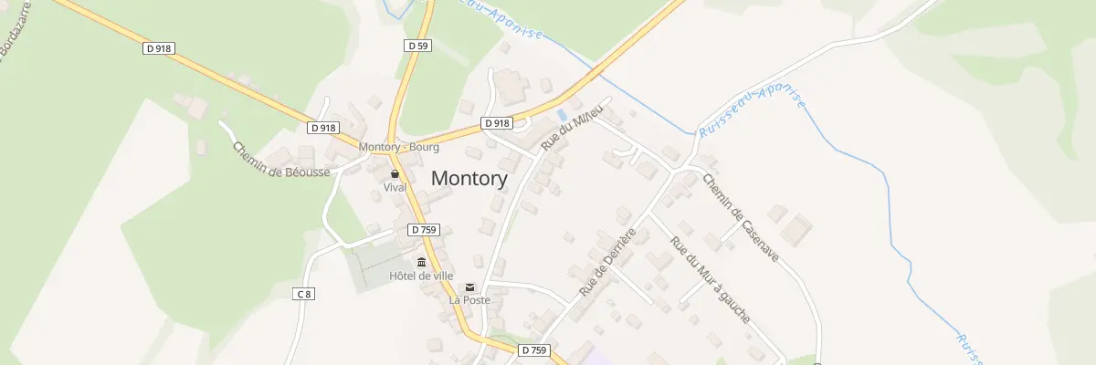 Plan du 5046 Au Village à Montory