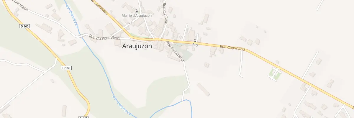 Plan du 3 Rue du Lausset à Araujuzon