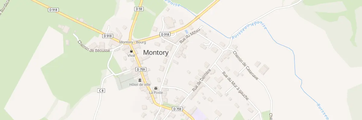 Plan du 5040 Au Village à Montory