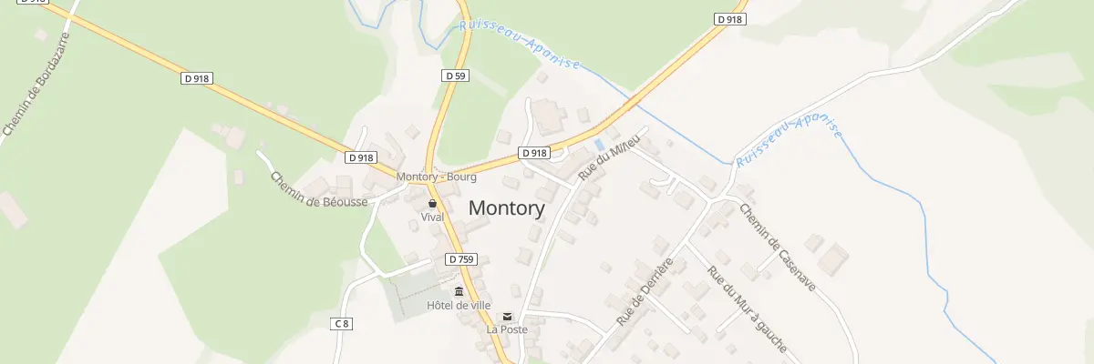 Plan du 5042 Au Village à Montory