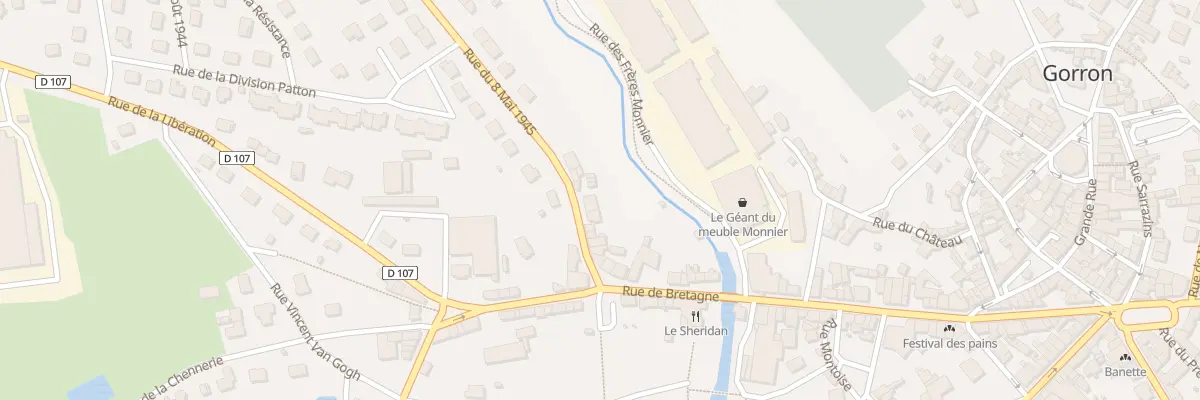 Plan du 12 Rue du Huit Mai 1945 à Gorron
