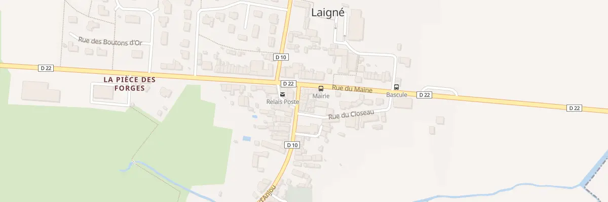 Plan du 7 Rue d’Anjou Laigne à Prée-d’Anjou