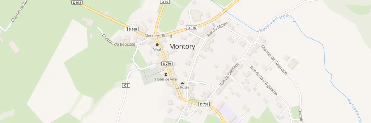 Plan du 5037 Au Village à Montory