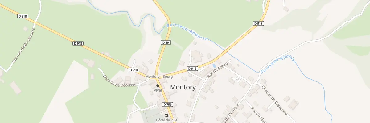 Plan du 75 Rte de Lanne à Montory