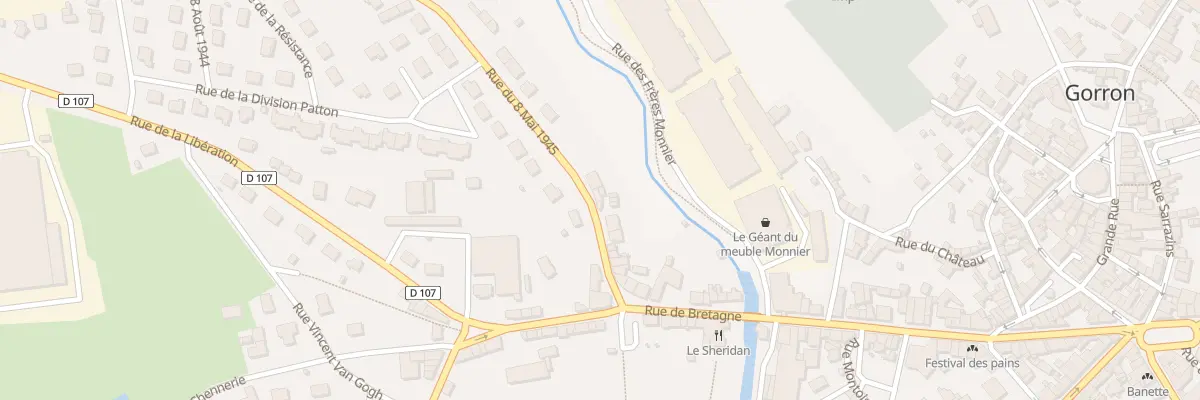 Plan du 14A Rue du Huit Mai 1945 à Gorron
