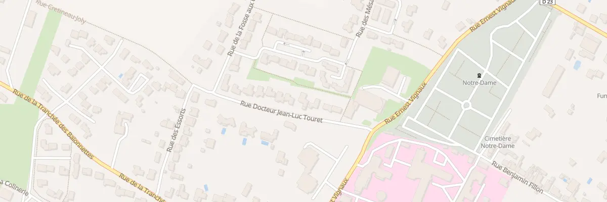 Plan du 14 Rue du docteur jean-luc touret à Fontenay-le-Comte
