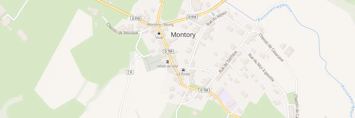 Plan du 5019 Au Village à Montory