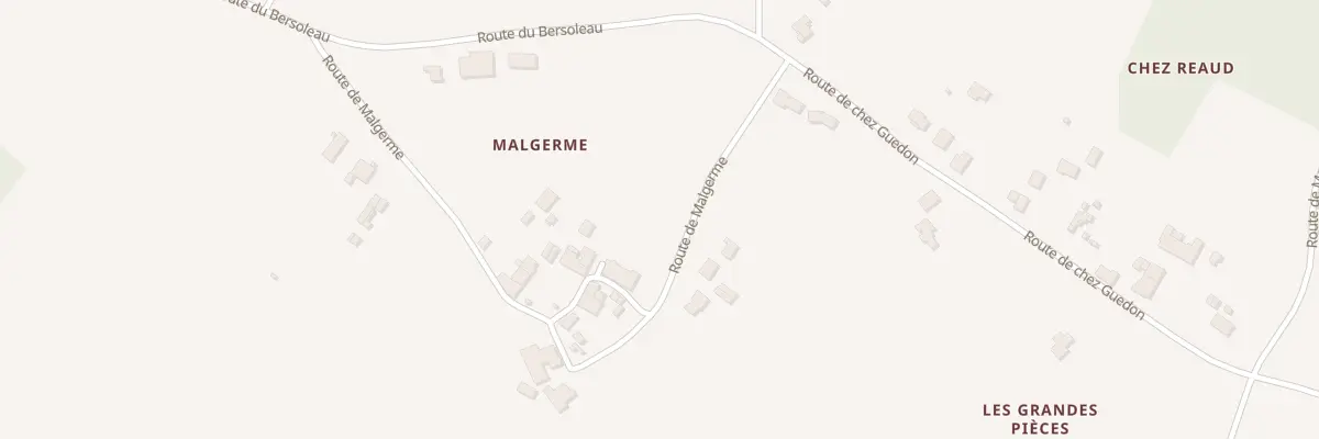 Plan du 10 Rte de Malgerme à Meursac