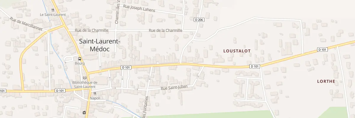 Plan du 1 Rue Georges Mandel à Saint-Laurent-Médoc