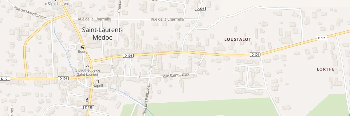 Plan du 26 Rue Marc Bourguedieu à Saint-Laurent-Médoc