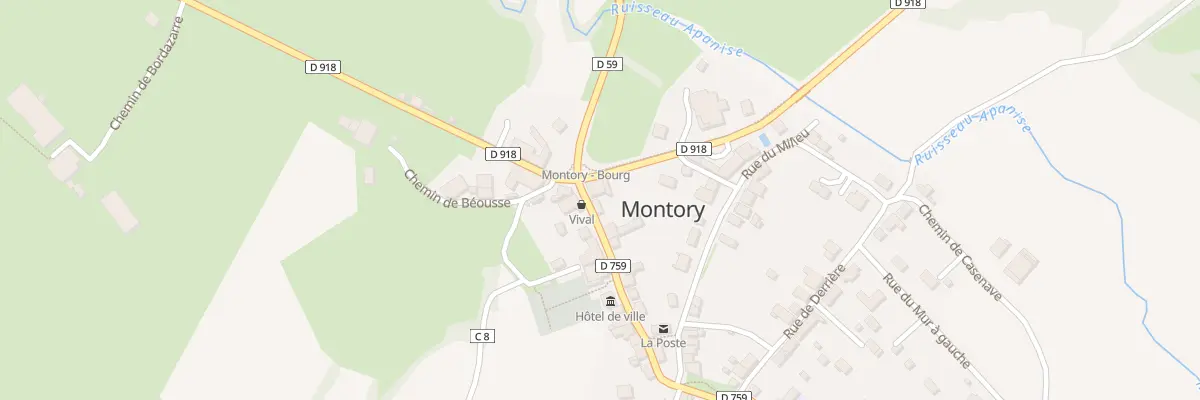 Plan du 5005 Au Village à Montory