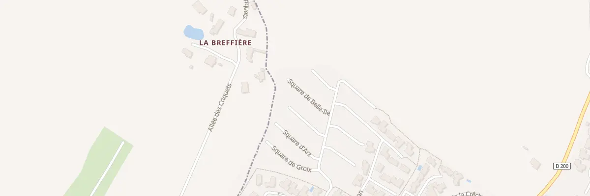 Plan du 7 Sq de Belle-Ile à Mazières-en-Mauges