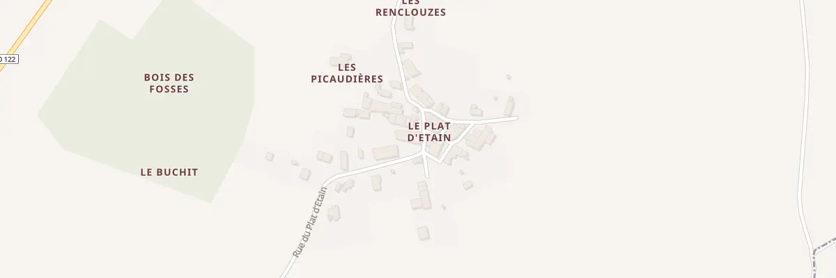 Plan du 36 Rue du Plat d’Etain à Saint-Sulpice-d’Arnoult