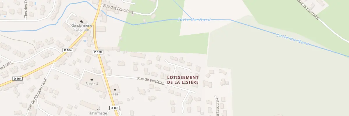 Plan du 8 Lot la Lisiere à Saint-Laurent-Médoc